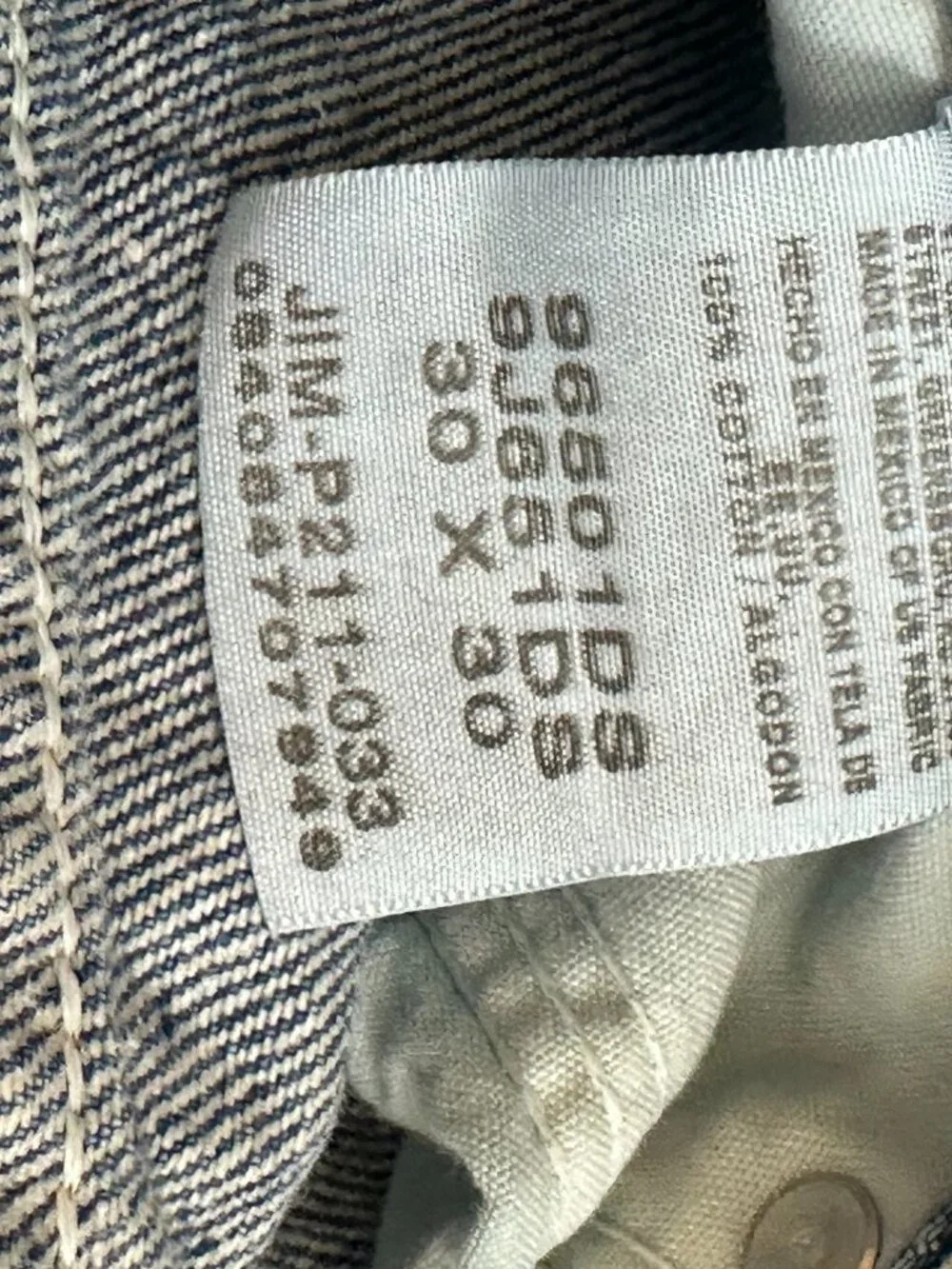 Wrangler size 30